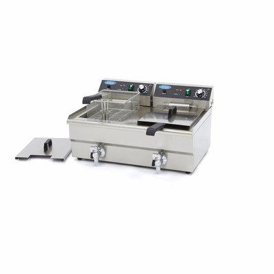 Maxima Electric Fryer 16+16 L with Faucet
