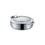 მრგვალი ინდუქციური Chafing Dish შუშის სახურავით YD-403