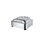 Chafing Dish 2/3 შუშის სახურავითა და ფეხებით YD-L017