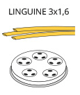 პასტის აპარატის პირი - Linguine 3X1.6